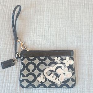 Small coach wristlet